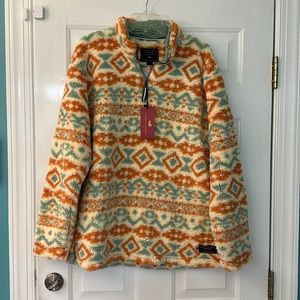 NWT Southern Marsh Sherpa Quarter Zip Pullover - Size L